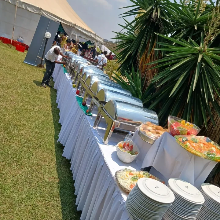 A buffet and event dining setup.
