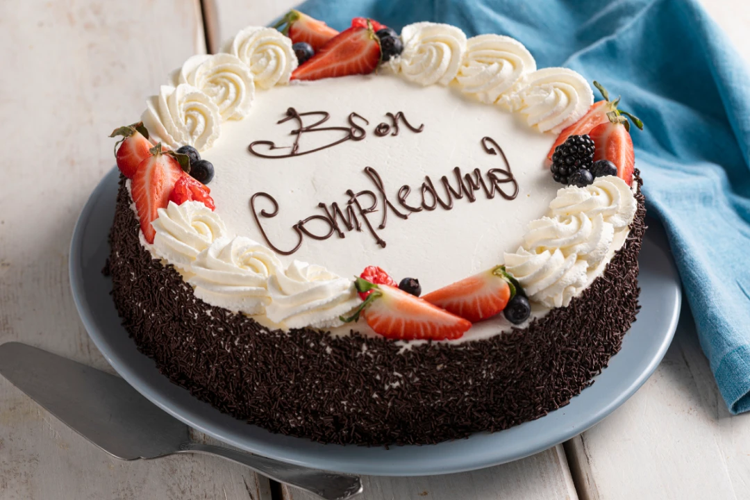 A wedding-style cake with elegant detail.
